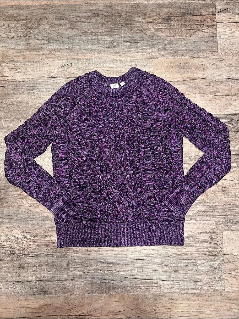 Gap Purple Knit 100% Cotton Sweater Size XS